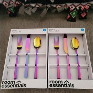 Iridescent silverware